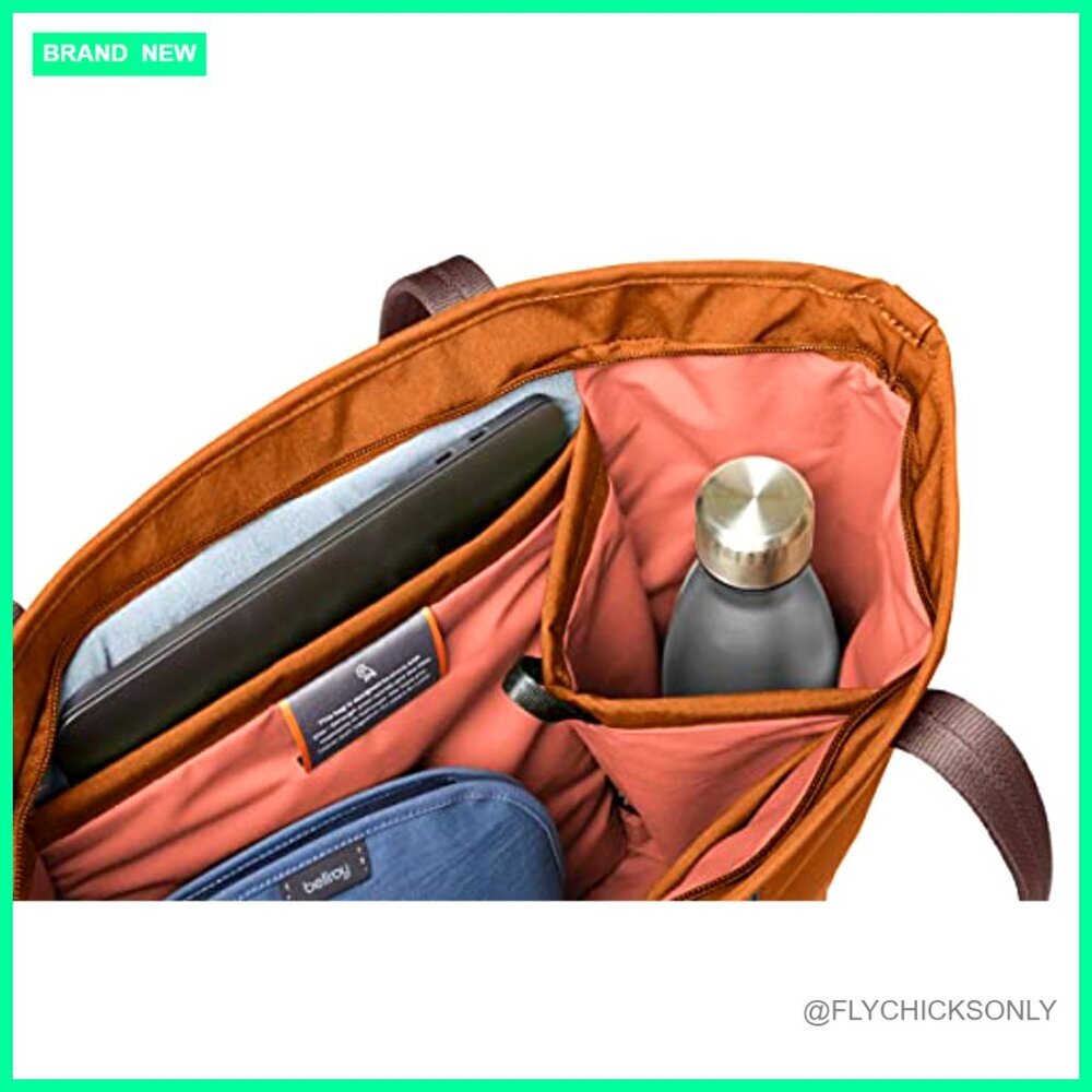 15L Laptop Tote Bag with Padded Compartment, Water-Resistant Recycled Fabric - Picture 6 of 7